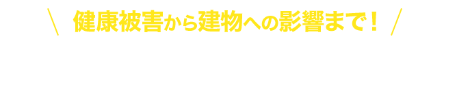 健康被害から建物への影響まで！ハチによる被害の例